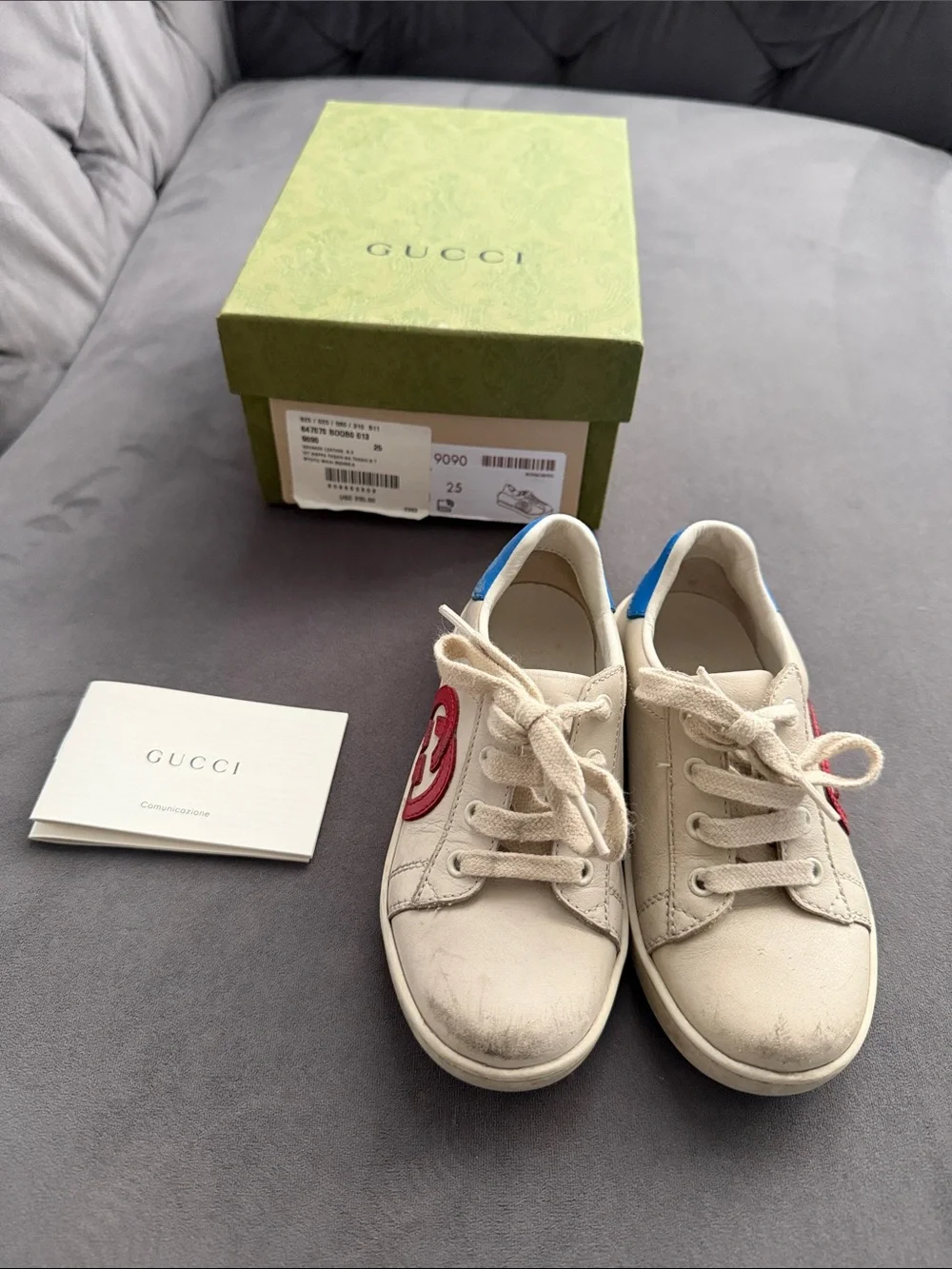 Gucci Kids Leather Sneakers